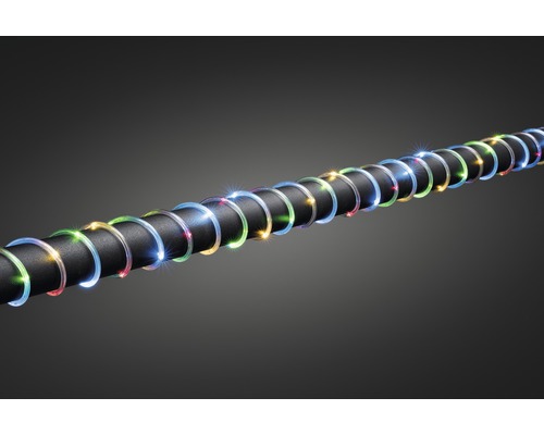 LED Lichtschlauch Konstsmide 10 m 130 LEDs Lichtfarbe bunt batteriebetrieben inkl. Timer Dekorationsleuchte mit Mehrfarben-Beleuchtung
