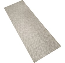 Outdoorläufer Raute grau 75x200 cm