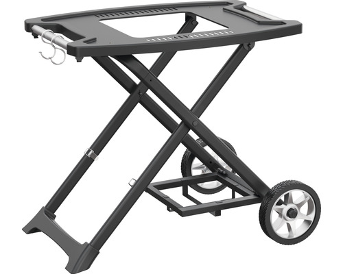 Grillwagen mit Rädern und Hakenleiste