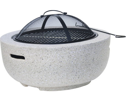 Feuerstelle mit Funkenschutzgitter