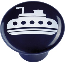 Möbelknopf mit U-Boot Motiv