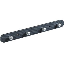 4er Garderobe Kunststoff Carbon-Optik, 1 Stück