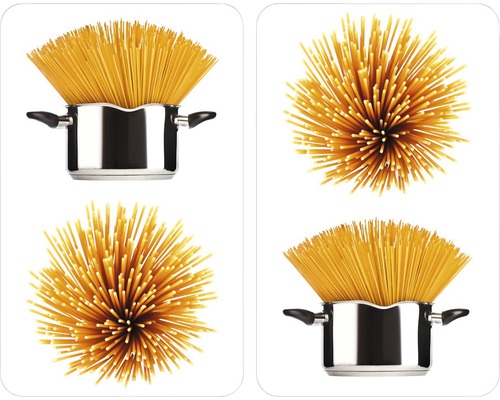 Glasabdeckplatten Wenko Spaghetti 2er 52 x 30 cm