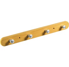 4er Garderobe Kunststoff Buche-Optik, 1 Stück