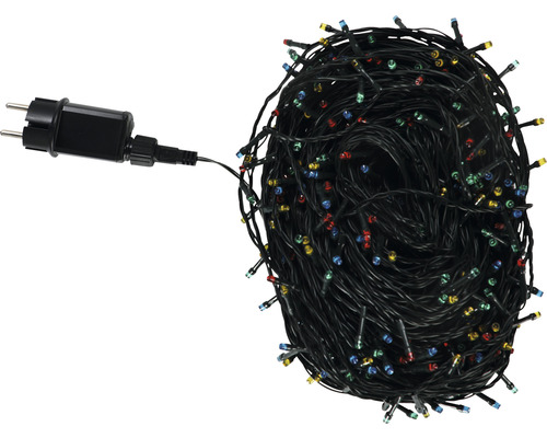 Lichterkette mit verschiedenen Lichtern und Stecker