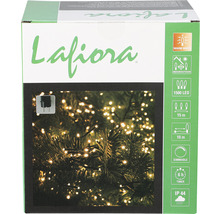Lafiora Lichterkette mit 1500 LEDs für den Innen- und Außenbereich, warmweiß, dimmbar, mit Timer und Schutzart IP44