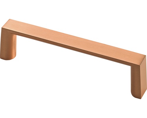 Möbelgriff Zinkdruckguss Kupfer-Optik Lochabstand 96 mm LxBxH 104/26,5/12 mm, 1 Stück Möbelgriff aus Metall