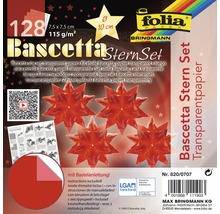 Bascetta Stern Set Transparentpapier mit Bastelanleitung