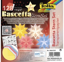 Bascetta Stern Set Transparentpapier mit Bastelanleitung