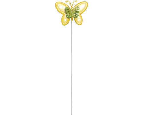 Dekostab Lafiora Schmetterling H 115 cm Metall gelb