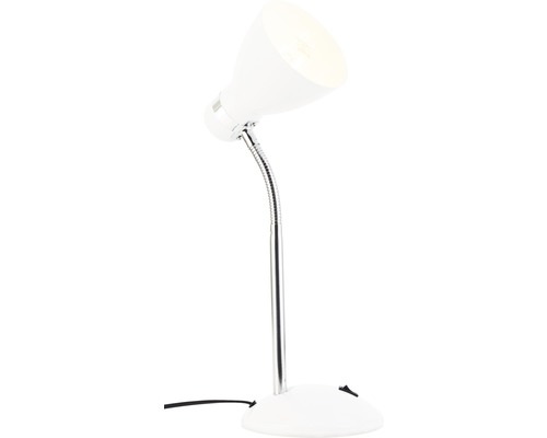 Weiße Schreibtischlampe mit flexiblem Hals