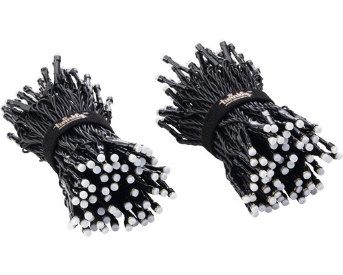 Zwei LED-Lichterketten gebündelt mit einem Band