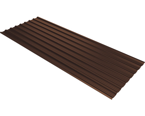PRECIT Trapezplatte T18DR Schokoladenbraun RAL 8017 mit Antikondensationsbeschichtung 1500 x 1138 x 0,5 mm