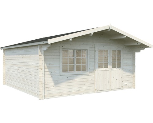 Gartenhaus aus Holz mit Fenster und Doppeltür