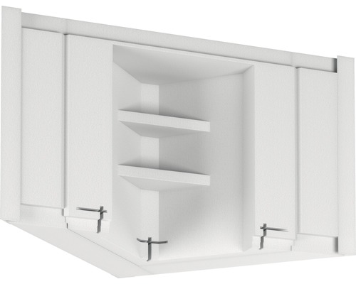 Füllstück inkl. Montageblock und Armaturenplatt für Übereckeinbau zu OF York 74 x 104,7 cm
