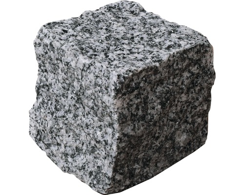 Pflasterstein Quadratpflaster Mosaikpflaster Granit grau 5 x 5 x 5 cm (Sack = 25 kg)-0
