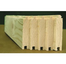 Profilholz aus Holz mit Nut und Feder