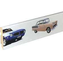 Sockelleiste mit Automobilmotiven