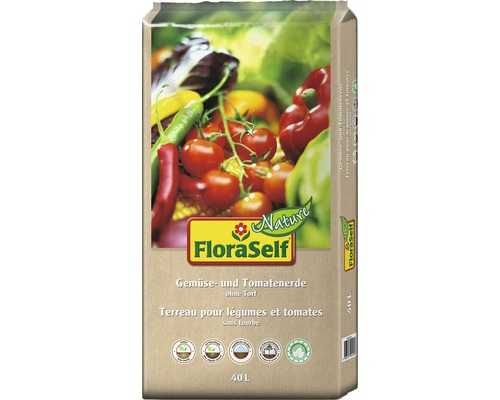 Tomaten- & Gemüseerde torffrei FloraSelf Nature 40 L Tomaten- & Gemüseerde torffrei FloraSelf Nature 40 L