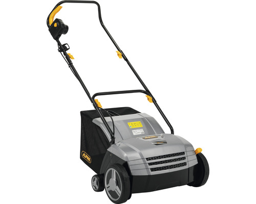 Vertikutierer mit Fangkorb für die Rasenpflege