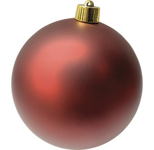 Weihnachtskugel aus Glas mit matter Oberfläche und Aufhänger