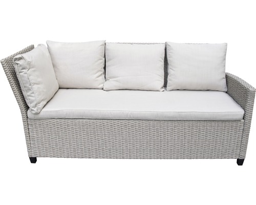 Gartensofa mit Rattanoptik und Polster
