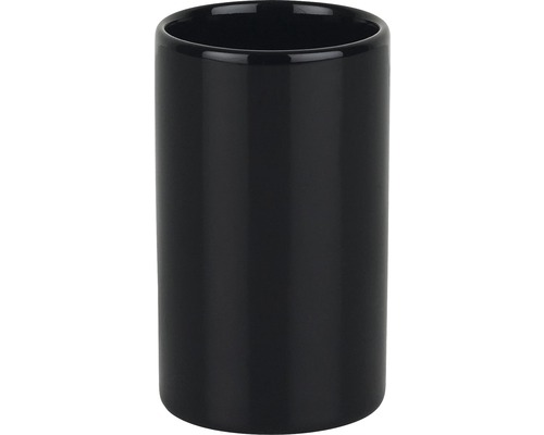 Schwarzer Zahnputzbecher