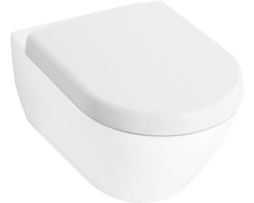 Wand-Tiefspültoilette mit WC-Sitz
