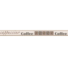 Dekoratives Klebeband mit Cappuccino und Kaffeebohnen Motiven