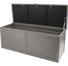 Kissenbox Marla 143,5 x 53 x 57 cm 390 Liter abschließbar Kunststoff grau-thumb-1