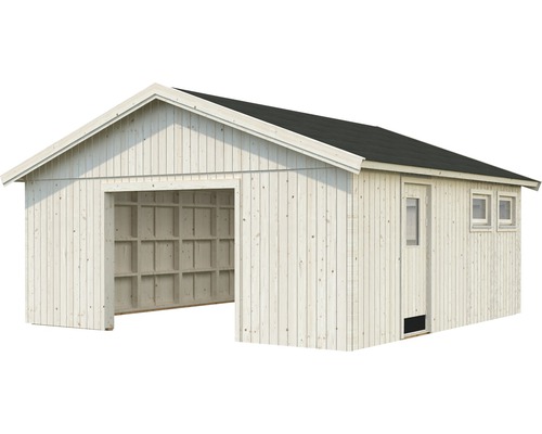 Einzelgarage Andre 28,5 m² ohne Tor 603 x 622 cm natur