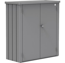 Terrassenschrank Biohort Romeo inkl. 3 Regalsteher und 2 Regalböden feuerverzinkt Gr. M 132 x 57 x 140 cm quarzgrau-metallic