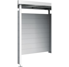 Metallfahrradunterstand mit horizontalen Wandpaneelen