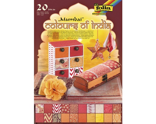 Naturpapier Block Colours Indien DIN A4