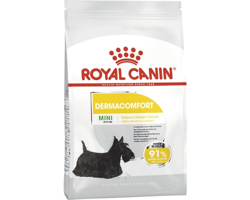 Hundefutter trocken ROYAL CANIN Mini Dermacomfort 1 kg Royal Canin Dermacomfort Mini Hundefutterpackung für Hunde bis zehn Kilogramm