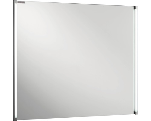 LED Badspiegel LED-Line 80x67 cm weiß FACKELMANN IP 20 Rechteckiger Badezimmerspiegel mit seitlicher Beleuchtung