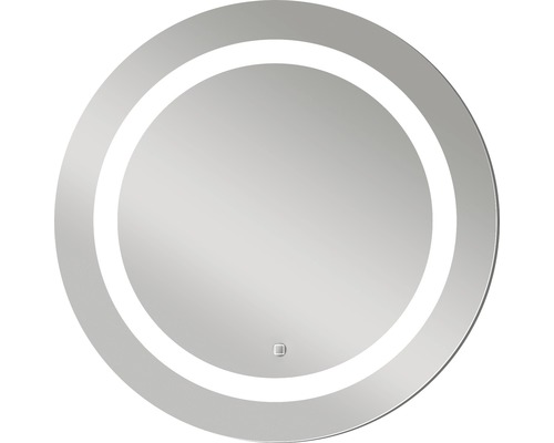 LED Badspiegel Silver Sun mit Alurahmen Ø 59 cm IP 24 (spritzwassergeschützt)-0