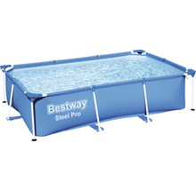 Aufstellpool Framepool Bestway Family eckig 259x170x61 cm ohne Zubehör blau