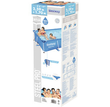 Aufstellpool Framepool Bestway Family eckig 259x170x61 cm ohne Zubehör blau