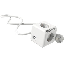 Q-Link Powercube mit USB Anschlüssen und Stecker