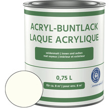 Acryl-Buntlack seidenmatt weiß 750 ml-thumb-0