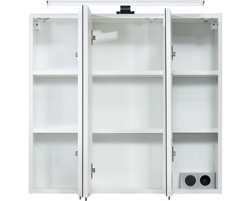 Spiegelschrank mit Beleuchtung und Steckdose