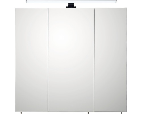 Spiegelschrank mit drei Türen und Beleuchtung