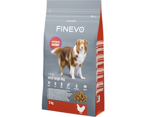 Hundefutter trocken FINEVO Adult Dog L Huhn 3 kg