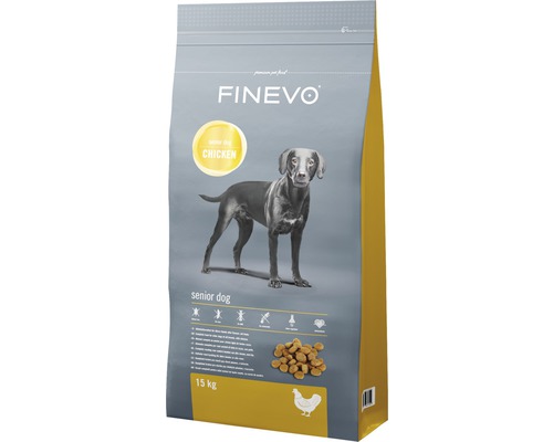 Hundefutter trocken FINEVO Senior Dog Huhn 15 kg-0