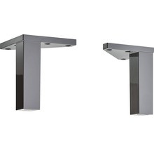 Zwei Möbelfüße aus Metall