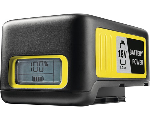 18 Volt Akku mit Batterieanzeige und 5.0 Amperestunden