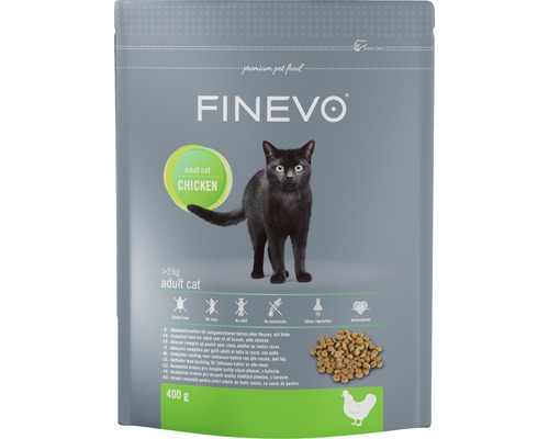 Katzenfutter trocken FINEVO Adult Cat Huhn 0,4 kg-0