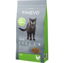 Finevo Katzenfutter für ausgewachsene Katzen mit Huhn, 10 kg Packung