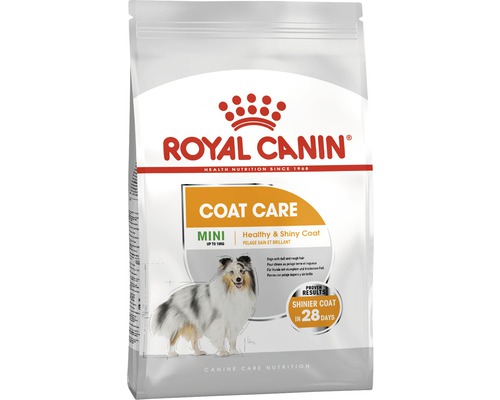 Hundefutter trocken ROYAL CANIN Coat Care Mini 3 kg Royal Canin Coat Care Mini Hundetrockenfutter Packung
